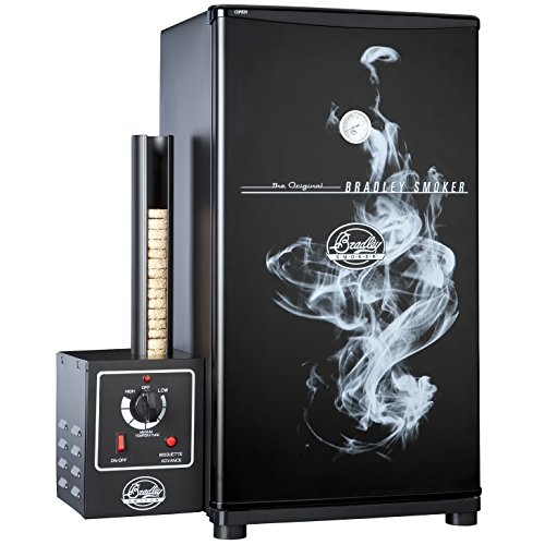 Bradley Smoker 数字 4 架电动户外烧烤吸烟器，立式食品吸烟器
