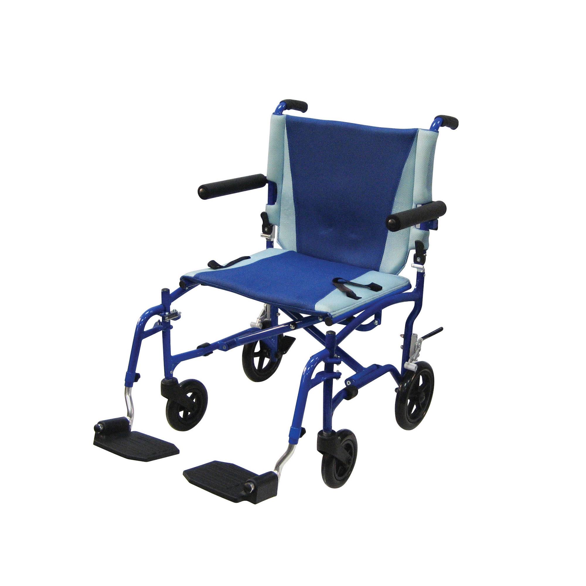 Drive Medical 运输椅，蓝色