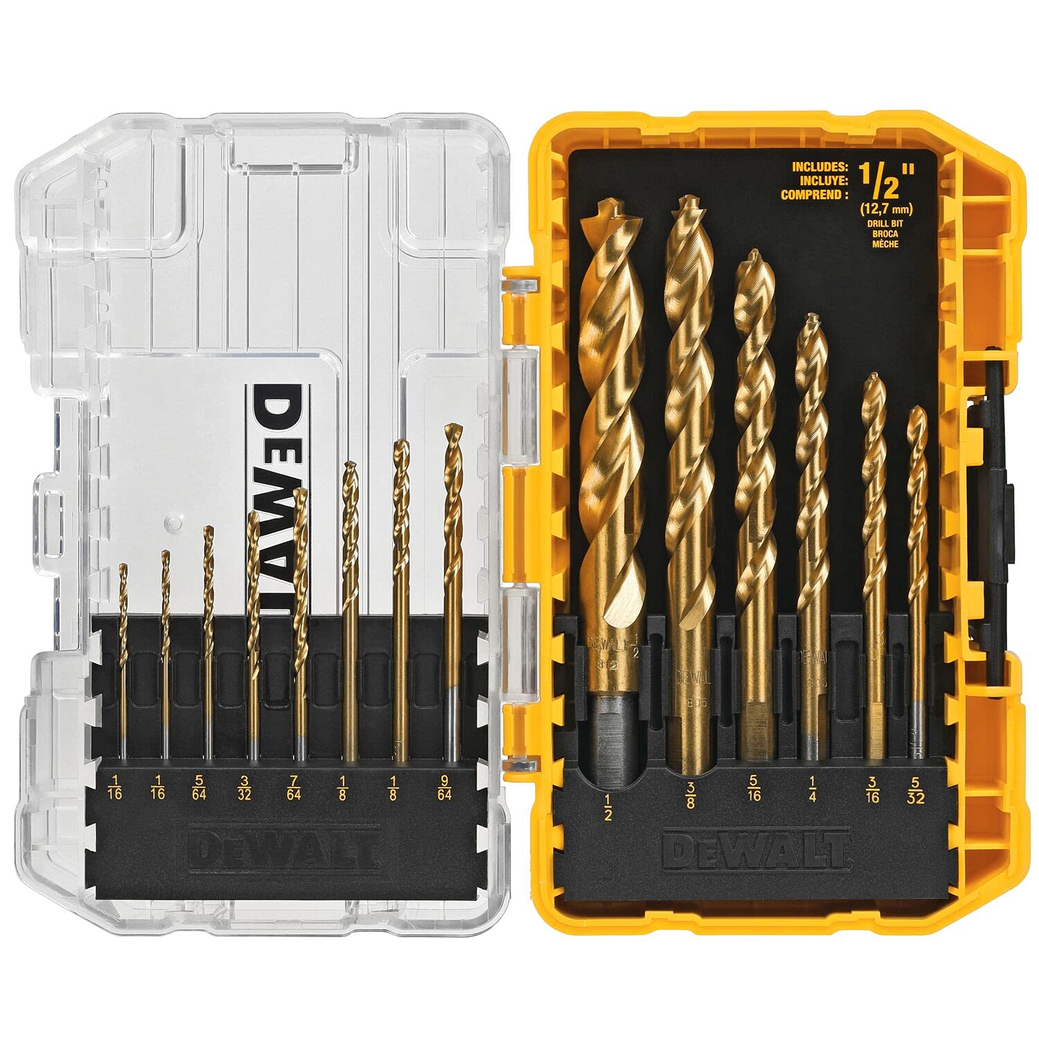 DEWALT DW2166 45 件螺丝刀套件，带坚固外壳