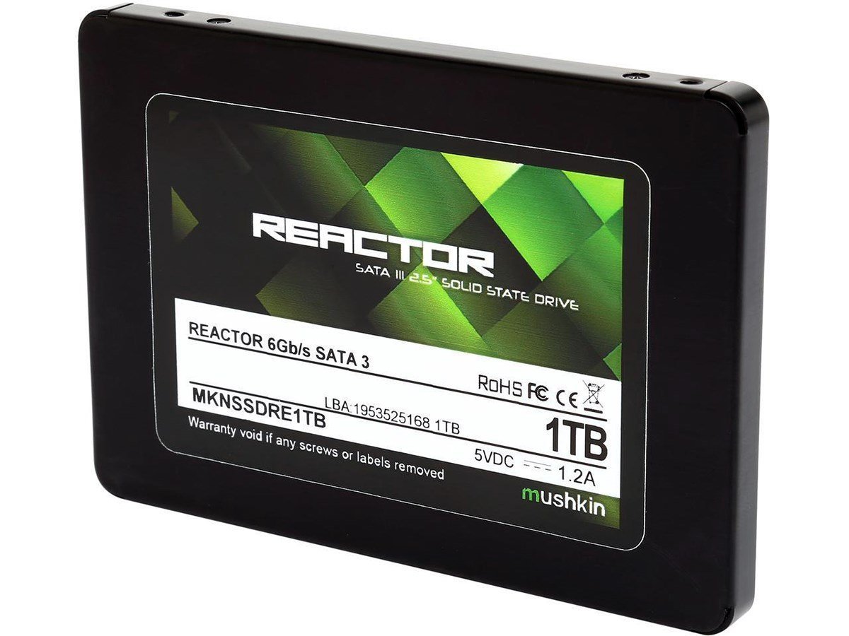 Mushkin Enhanced Mushkin REACTOR 1TB 内置固态硬盘 (SSD) 2.5 英寸 SATA III 6Gb/s MLC 7mm MKNSSDRE1TB