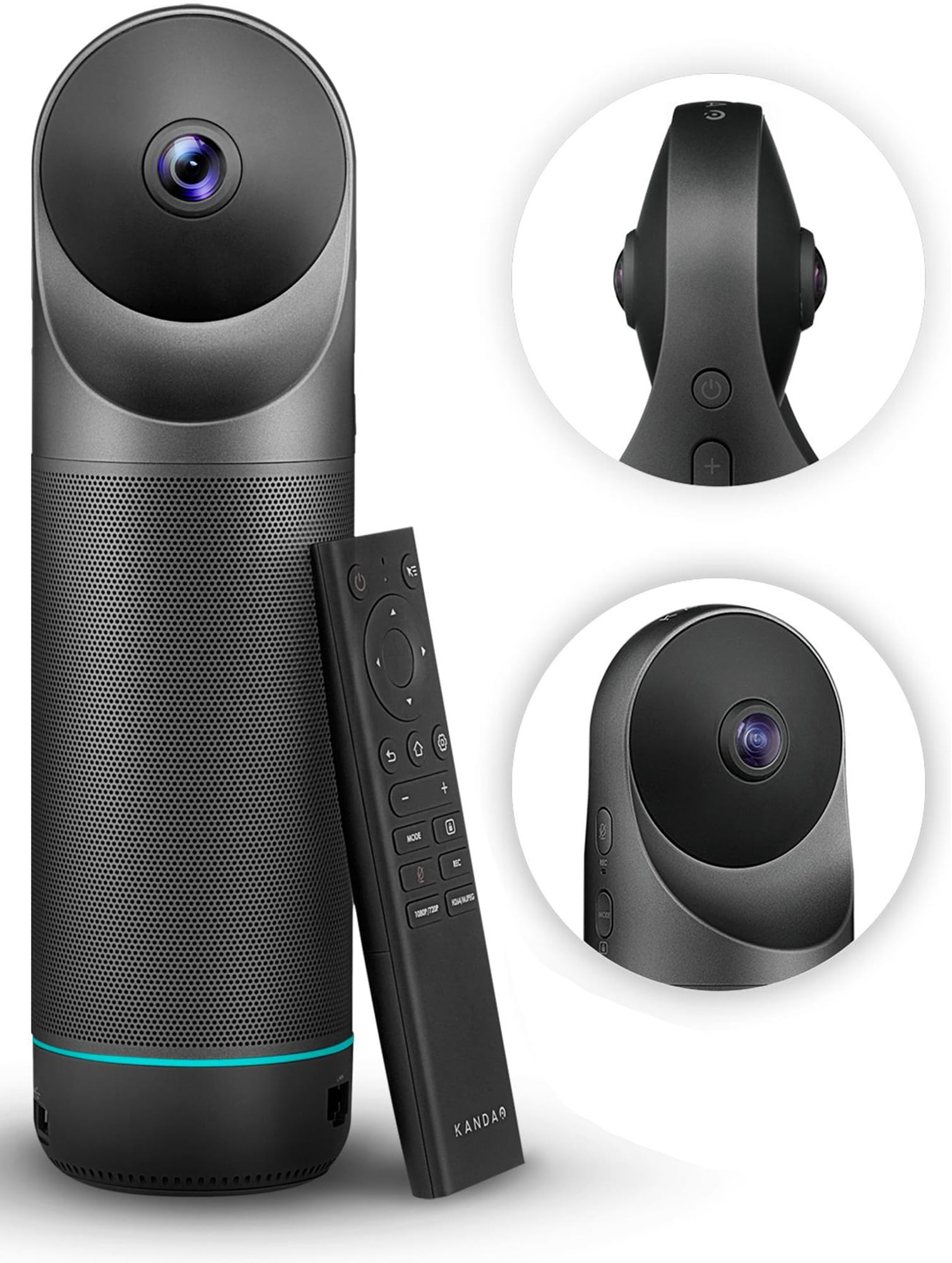 KanDao Meeting Pro 360 Video Conference Camera, 4-in-One AI Smart Tracking Video Conferencing System, Works on Microsoft Teams, Zoom, Google Meet, Skype etc, Hybrid Meeting Room Zooming Camera