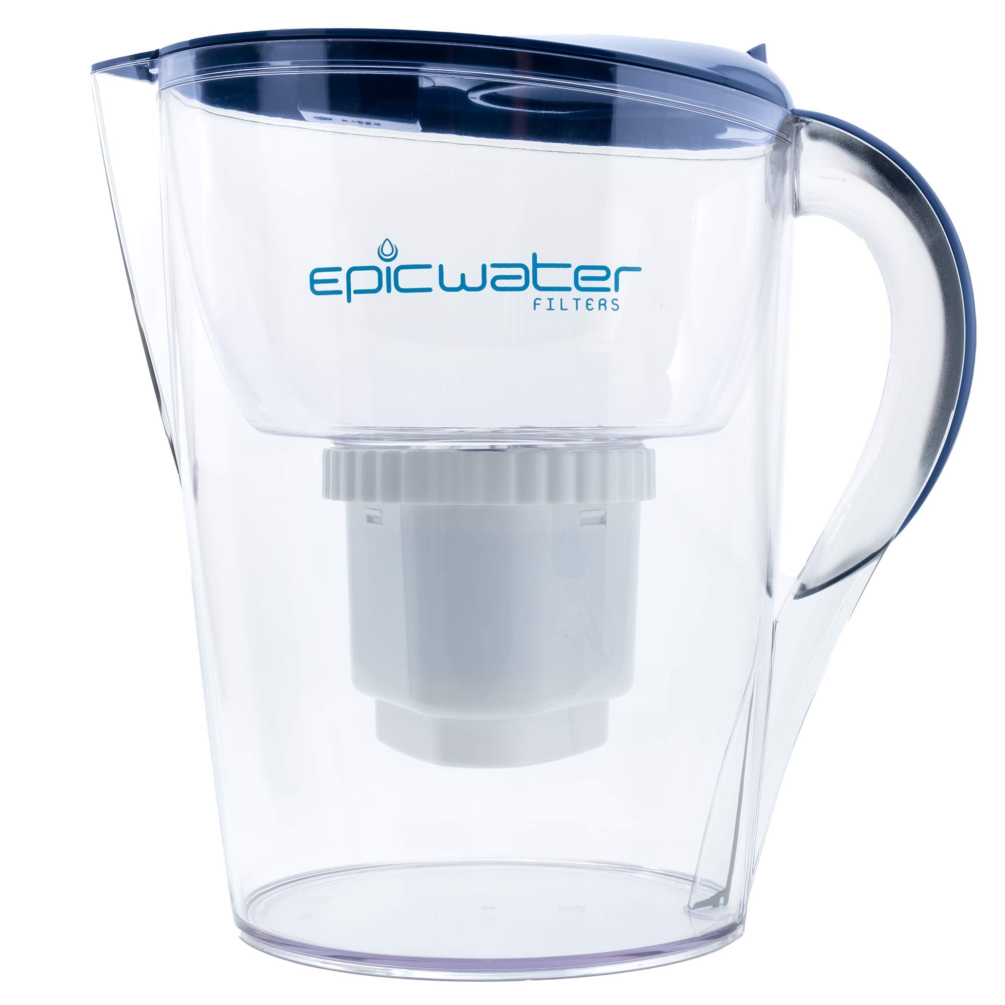 Epic Water Filters Epic 饮用水纯净水过滤罐 | 10 杯 | 150 加仑过滤器 |不含 BPA |去除氟化物、氯、铅 |净水器|水净化|大号过滤罐