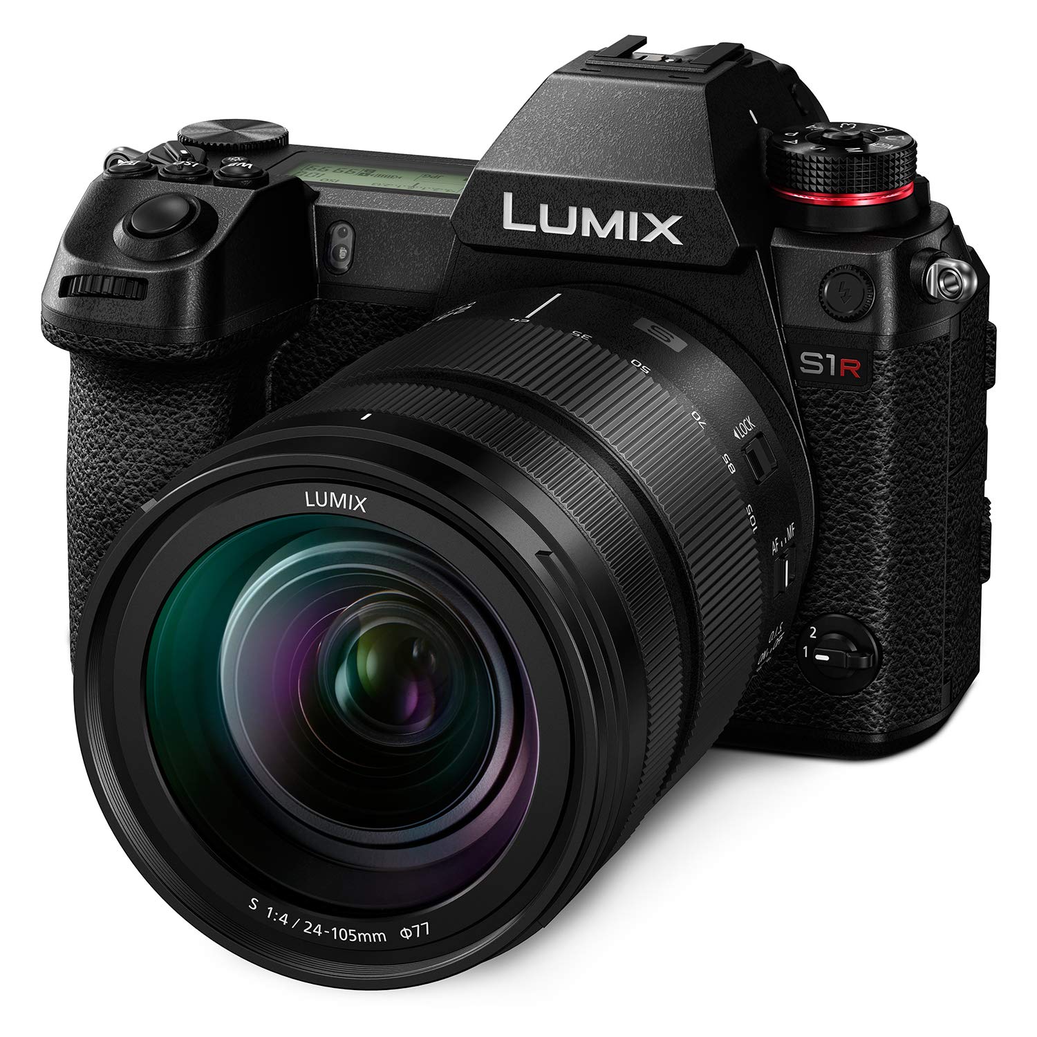 Panasonic 带有LUMIX S 24-105mm f / 4 OIS镜头的 LUMIX S1R无反光镜...
