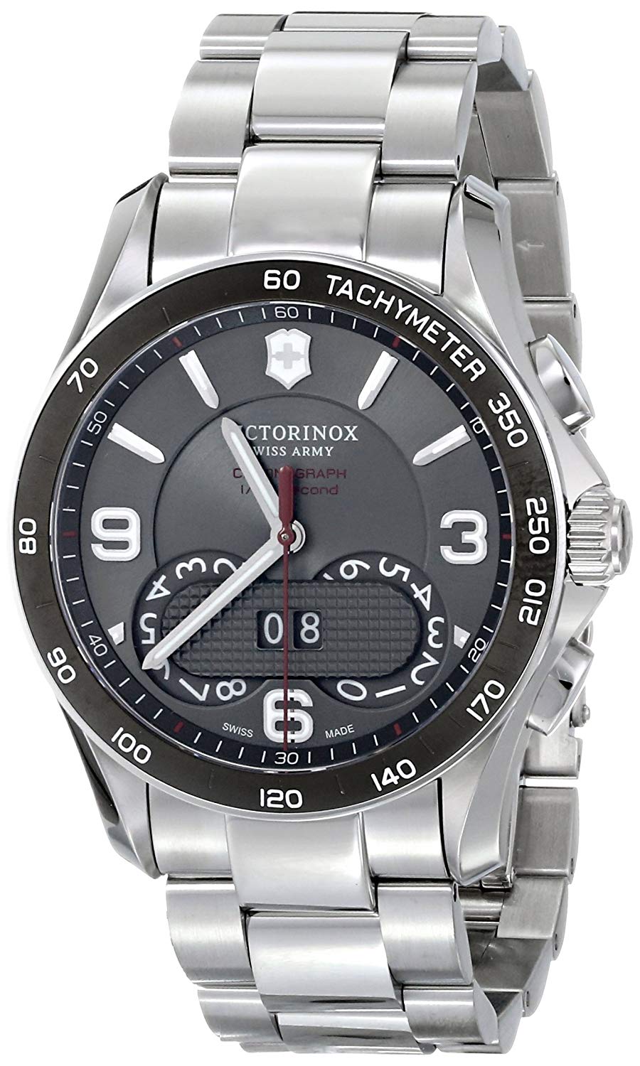 Victorinox Swiss Army 瑞士陆军维氏计时码表不锈钢男士手表