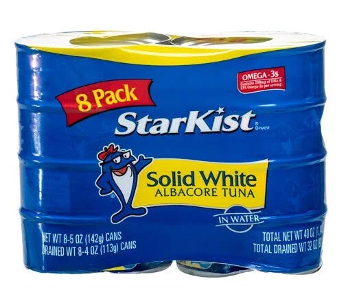StarKist 金枪鱼，长鳍金枪鱼，纯白色，水中-8包，5盎司罐