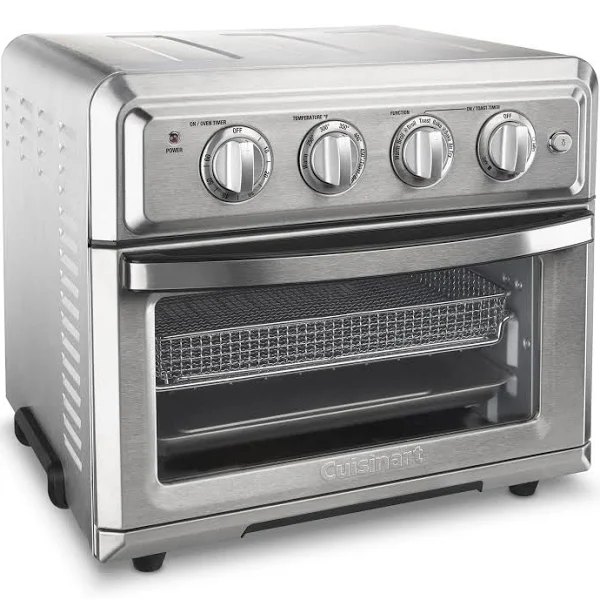 Cuisinart TOA-60 对流烤箱烤箱空气炸锅，银色