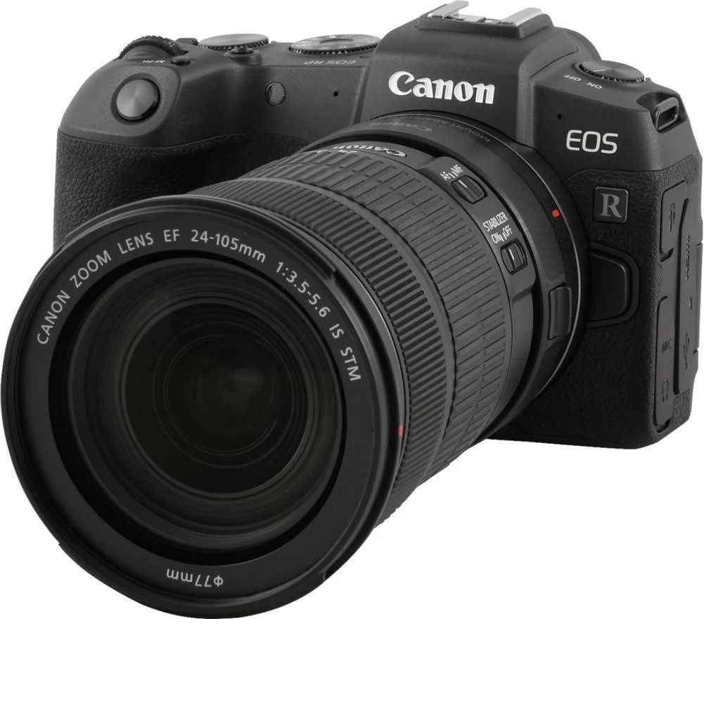 Canon USA 带有EF 24-105mm f / 3.5-5.6 IS STM镜头和EF-EOS R适配器的佳能EOS RP无反光镜相机
